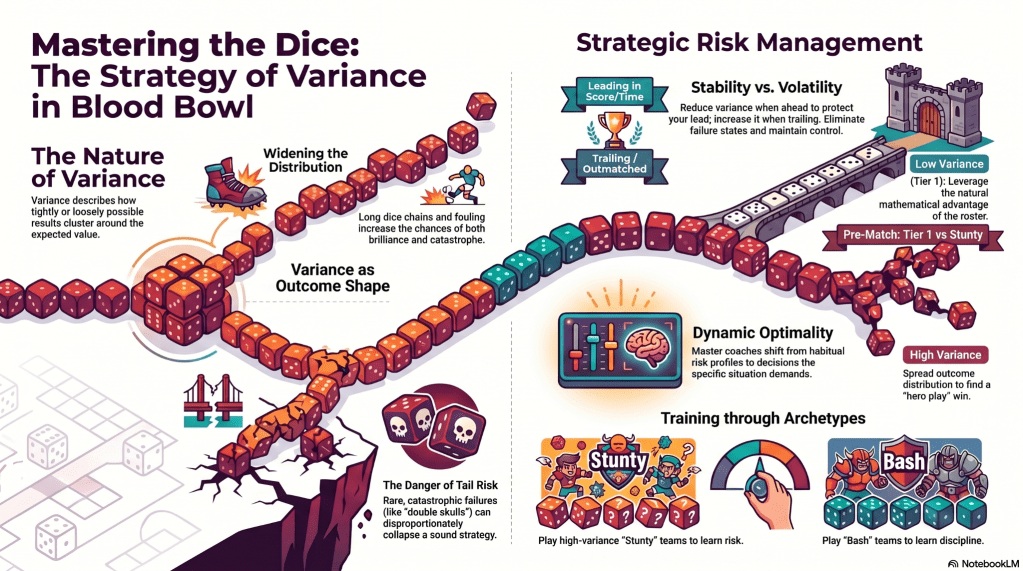 Using Game Theory to Improve at Blood Bowl – II – Variance and Outcome&nbsp;distributions